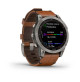 fēnix 7 – Sapphire Solar Edition Titanium with Chestnut Leather Band - 47mm - Sapphire Solar - 010-02540-31 - Garmin